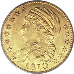 1810 $5 Large Date, Large 5 MS61 PCGS. Breen-6459, BD-
