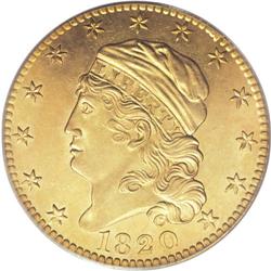 1820 $5 Square 2 MS63 PCGS. Breen-6476, BD-3, R.5. The