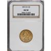 Image 3 : 1872-CC $5 AU50 NGC. This rare half eagle hails from e