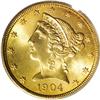 Image 1 : 1904-S $5 MS67 PCGS. In 1903 the San Francisco Mint pr