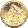Image 1 : 1892 $5 PR66 S Cameo NGC. The mintage of proof 1892 h