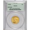 Image 3 : 1908 $5 MS65 PCGS. The 1908 Indian Head half eagle is