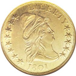 1801 $10 MS60 NGC. Breen-6843, B. 2-B, Taraszka-25, R