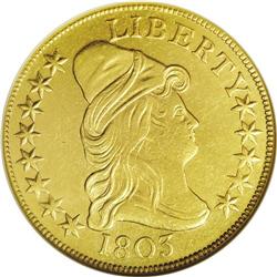 1803 $10 Small Stars Reverse AU53 ANACS.