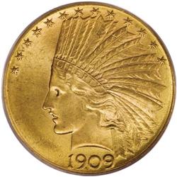 1909-D $10 MS64 PCGS. With a scant mintage of 121,540