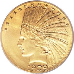 1909-D $10 MS64 PCGS. Breen-7110, that shows the D min