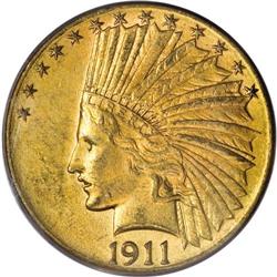 1911-D $10 MS63 PCGS. 1911 was the last year the Mint