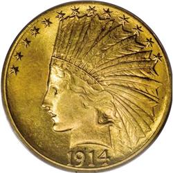 1914-S $10 MS64 PCGS. The mintage of the 1914-S ten In