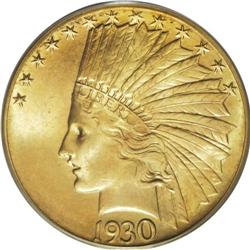 1930-S $10 MS64 PCGS. Both President Theodore Roosevel