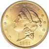 Image 1 : 1861 $20 MS65 PCGS. Ex: H.W. Bass Jr. Collection. Type