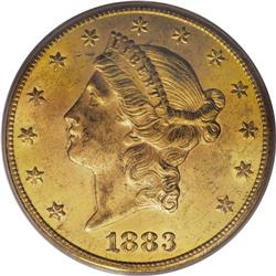 1883-CC $20 MS62 PCGS. Although the 1883-CC is "common