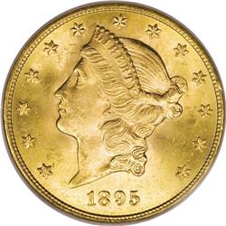 1895-S $20 MS65 PCGS. Like so many of the late-19th ce