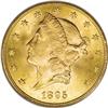 Image 1 : 1895-S $20 MS65 PCGS. Like so many of the late-19th ce