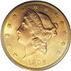 Image 1 : 1906 $20 MS65 PCGS. Despite its low original mintage o