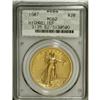 Image 3 : 1907 $20 High Relief, Wire Rim MS62 PCGS. The Wire Rim