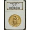 Image 3 : 1907 $20 High Relief, Flat Rim MS64 NGC. The initial W