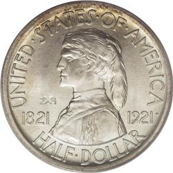 1921 50C Missouri 2x4 MS66 PCGS. The Missouri commemor