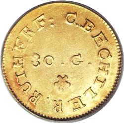 (1831-34) G$1 C. Bechtler Dollar, 30G. MS61 PCGS. K-1,