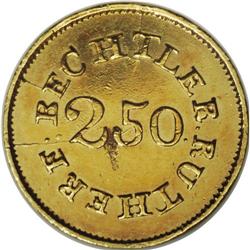 (1837-42) $2 1/2 C. Bechtler Quarter Eagle, 67G. 21C.-