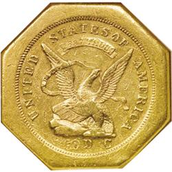 1851 $50 LE Humbert Fifty Dollar, 887 Thous. 50 Rev. M