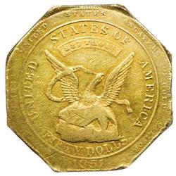 1851 $50 RE Humbert Fifty Dollar, 887 Thous. XF45 PCGS