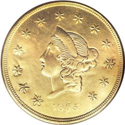 1855 $50 Wass Molitor Fifty Dollar--Genuine, Repaired-