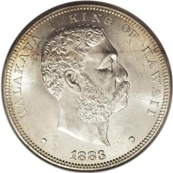 1883 S$1 Hawaii Dollar MS64 NGC. When Hawaii became a