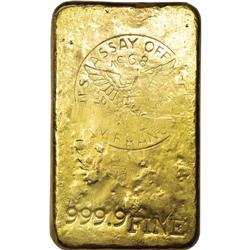 1968 San Francisco Assay Office Gold Ingot. 9.16 ounces