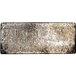 Manhattan Silver Ingot. This description and opinion wa