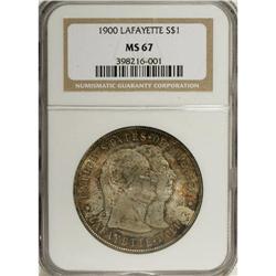 1900 S$1 Lafayette Dollar MS67 NGC. DuVall 2-C. The La