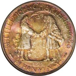 1936 50C Albany MS68 NGC. The 250th anniversary of Alb