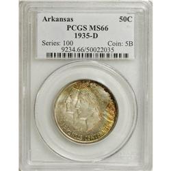 1935-D 50C Arkansas MS66 PCGS. Much of this Premium Ge