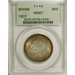 1937 50C Boone MS67 PCGS. Though the distributors of t