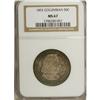 Image 3 : 1892 50C Columbian MS67 NGC. A richly patinated piece