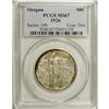 Image 1 : 1926 50C Oregon MS67 PCGS. While Laura Gardin Fraser d