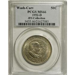 1952-D 50C Washington-Carver MS66 PCGS. Ex: JFS Collec