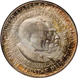 1953-S 50C Washington-Carver MS67 NGC. Gilroy Roberts