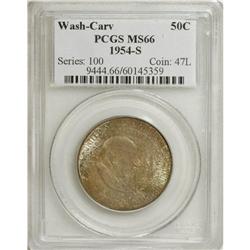 1954-S 50C Washington-Carver MS66 PCGS. This issue had