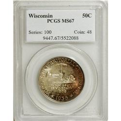 WISCONSIN 50C MS67 PCGS.From The Cary & Cheryl Porter