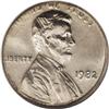Image 1 : 1982 1C Large Date Lincoln Cent--Double Struck on a 84