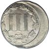 Image 2 : 1866 3CN Error Three Cent Nickel--Struck 20% Off Cente