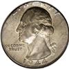 Image 1 : 1944 25C Error Washington Quarter--Struck on 5C Planch