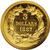 Image 2 : 1887 $3 --Mint Error--Triple Struck, Reverse Rotated--P
