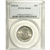 Image 1 : 1935-D 25C MS66 PCGS. Whispers of attractive olive-gre