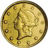 Image 1 : 1851-C G$1 AU58 PCGS. Variety 5-E. The date is slightl