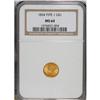1854 G$1 Type One MS64 NGC. Breen-6031. The 85 in the
