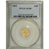 Image 1 : 1855 G$1 AU58 PCGS. This desirable gold type coin has