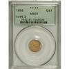Image 3 : 1855 G$1 MS61 PCGS. The 1854 and 1855 dates are popula