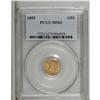 Image 3 : 1855 G$1 MS62 PCGS. Type Two gold dollars are generall