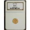 Image 3 : 1862 G$1 MS66 NGC. The 1862 dollar, with a mintage of